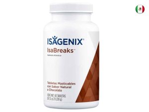 Isabreaks Isagenix - Snack saludable de proteína de suero de leche con sabor a chocolate, bajo en calorías